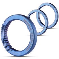 Clipe de mosquetão FEGVE Titanium Quick Release Blue