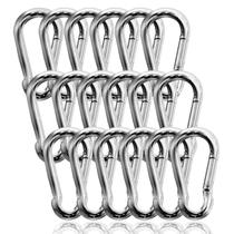 Clipe de mosquetão Zeikiwe 3 polegadas 32 peças de aço galvanizado 520LBS