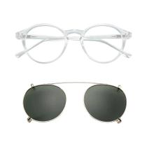 Clipe de Óculos de Sol Retrô Unissex ZENOTTIC - Polarizado Anti-Luz Azul