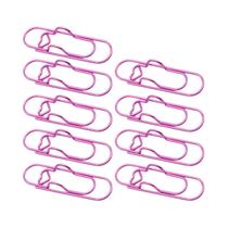 Clipe De Papel Multifuncional Em Metal Colorido Em Forma De Coração Com Suporte Para Caneta Para