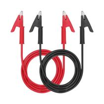 Clipe De Silicone De Alta Resistência 15A 1M Com Duas Pontas, 2 Peças De Cabo De Teste Para Clipe De Silicone De Alta Resistência 15A 1M Com Duas Pontas, 2 Peças De Cabo De Teste Para