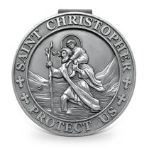 Clipe de viseira de carro ANOWVI, medalha de São Cristóvão para carro Clipe de viseira de carro ANOWVI, medalha de São Cristóvão para carro
