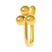 Clipe Em Forma De U Elegante Com Anel Geométrico Flor Piercing De Nariz Falso Joia Elegante
