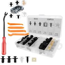 Clipe Fixação Carro 155pcs Painel Pára-lamas Rebite Plástico