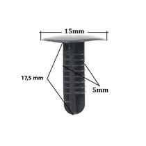 Clipe Fixador De Painel De Teto De Porta-malas De Carro De Plástico Preto Universal 40 Peças 5mm 6mm