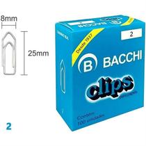 Clipe galvanizado Aco 2 100 Unidades - Bacchi Clipe galvanizado Aco 2 100 Unidades - Bacchi