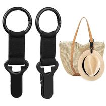 Clipe para Chapéu Niveaya 2 unidades Acessório para Bolsa de Viagem Preto Clipe para Chapéu Niveaya 2 unidades Acessório para Bolsa de Viagem Preto