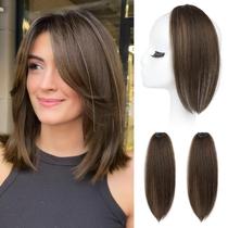 Clipe volumizador de cabelo em REECHO 30 cm, 2 peças, marrom chocolate