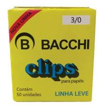 Clipes 3/0 bacchi - 50 und linha leve - MARCA