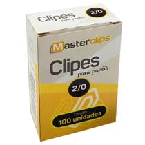 Clipes 3,2cm N-2/0 100 Unidades Master Galvanizado - Masterclips