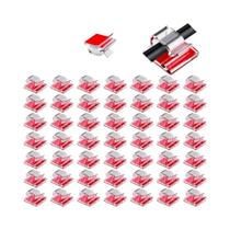 Clipes Adesivos Transparentes Para Cabos 50 Peças Organizador De Fios Para Uso Externo Suporte De