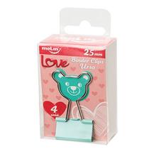 Clipes Binder 25 Mm Molin Urso C/ 4 Unidades Clipes Binder 25 Mm Molin Urso C/ 4 Unidades