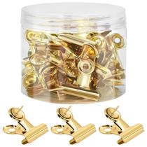 Clipes com Alfinete ChicRange 30 Peças Metal Dourado 3,1 cm
