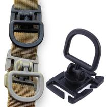 Clipes D-Ring De Rotação 360 4 Peças Acessórios Táticos Para Mochilas Com Sistema De Bloqueio Clipes D-Ring De Rotação 360 4 Peças Acessórios Táticos Para Mochilas Com Sistema De Bloqueio