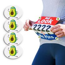 Clipes de babador de corrida BibBoards BibSnaps Safety Lock Running Avocado Clipes de babador de corrida BibBoards BibSnaps Safety Lock Running Avocado