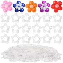 Clipes de balão GCTWFYK em forma de flor para arco 150 unidades Clipes de balão GCTWFYK em forma de flor para arco 150 unidades