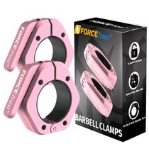 Clipes de barra Forcefree+ Quick Release Olympic (par) rosa