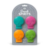 Clipes de bolsa genuínos Fred SNACK SPIRITS Day of the Dead Skull Clipes de bolsa genuínos Fred SNACK SPIRITS Day of the Dead Skull