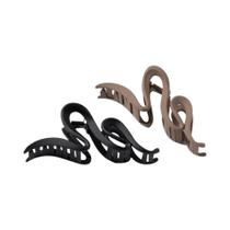 Clipes De Cabelo Acrílicos Matte Wave De 13cm Para Mulheres E Meninas, 4 Cores, Presilhas Para Rabo