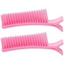 Clipes de cabelo Beavorty Alligator Clipes de cabelo com pente (2 unidades) rosa