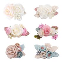 Clipes de cabelo BFNAA Girl Flower Alligator Clips, conjunto de 6 peças Clipes de cabelo BFNAA Girl Flower Alligator Clips, conjunto de 6 peças