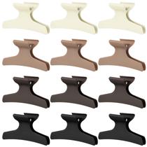 Clipes de cabelo Butterfly Batiyeer, 12 peças para mulheres (cor neutra)