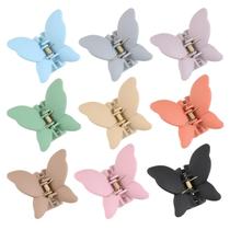 Clipes de cabelo Butterfly Claw, 9 peças, antiderrapantes, foscos, 6,8 cm, 12 cores Clipes de cabelo Butterfly Claw, 9 peças, antiderrapantes, foscos, 6,8 cm, 12 cores