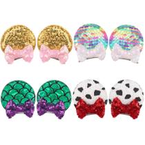 Clipes de cabelo CellElection Sequin Mouse Ears Glitter 8 unidades Clipes de cabelo CellElection Sequin Mouse Ears Glitter 8 unidades
