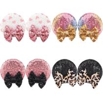 Clipes de cabelo CellElection Sequin Mouse Ears para mulheres e meninas Clipes de cabelo CellElection Sequin Mouse Ears para mulheres e meninas