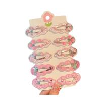 Clipes De Cabelo Coelho Rosa 10 Peças Acessórios De Cabelo Lateral Para Uso Diário E Escola