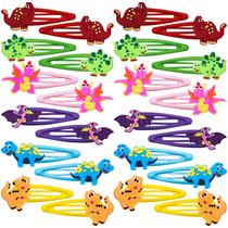 Clipes de cabelo de dinossauro Alomois para meninas e mulheres, 30 unidades