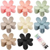 Clipes de cabelo de flores MAJOMI, 8 peças para cabelos grossos e finos, mulheres e meninas