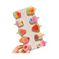 Clipes De Cabelo De Sorvete Fofos De Verão, Pacote Com 10, Acessórios Para Cabelo Com Bico De Pato Clipes De Cabelo De Sorvete Fofos De Verão, Pacote Com 10, Acessórios Para Cabelo Com Bico De Pato