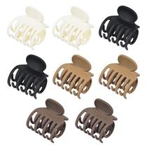 Clipes de cabelo DEEKA Small Claw Clips, pacote com 8 clipes para mulheres e meninas Clipes de cabelo DEEKA Small Claw Clips, pacote com 8 clipes para mulheres e meninas