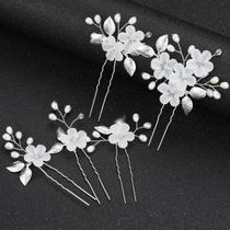Clipes De Cabelo Elegantes Com Cristais E Pérolas Em Forma De Flor, 5 Peças, Acessórios De Cabelo Clipes De Cabelo Elegantes Com Cristais E Pérolas Em Forma De Flor, 5 Peças, Acessórios De Cabelo