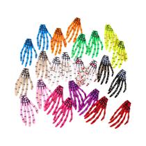 Clipes De Cabelo Em Estilo Gótico Com Forma De Mão De Esqueleto Para Mulheres E Meninas, 12 a 24