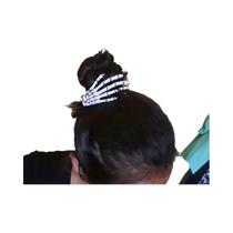 Clipes De Cabelo Em Forma De Mão De Esqueleto Gótico Para Mulheres, Acessório De Fantasia Para