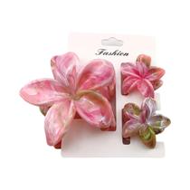 Clipes De Cabelo Em Gradiente Floral Para Mulheres, 3/6/9PCS, Acessórios De Cabelo Antiderrapantes