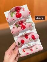 Clipes De Cabelo Femininos Fofos E Doces 4pcs Para Uso Diário, Ideal Para Presentes