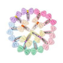 Clipes De Cabelo Florais Para Meninas, 14 Peças, Lindos Grampos De Tecido, Acessórios Para Cabelo