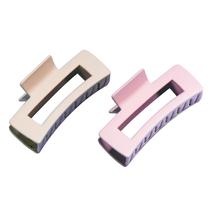 Clipes de cabelo GIMME Retangle Claw Clip Duo Pink Blonde x2 Clipes de cabelo GIMME Retangle Claw Clip Duo Pink Blonde x2