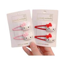 Clipes De Cabelo Kawaii Hello Kitty Para Meninas 2PCS Acessórios De Cabelo Em Estilo Cartoon