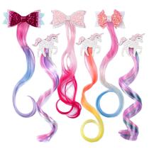 Clipes de cabelo Little World Unicorn 6 peças para meninas Clipes de cabelo Little World Unicorn 6 peças para meninas