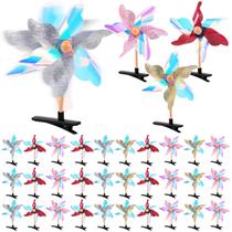 Clipes de cabelo Luinabio Colorful Windmill 30 unidades para festa rave Clipes de cabelo Luinabio Colorful Windmill 30 unidades para festa rave