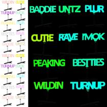 Clipes de cabelo Luinabio Mini Glow 60 unidades para mulheres e meninas