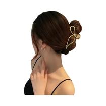 Clipes De Cabelo Metálicos Geométricos Em Ouro E Prata Para Mulheres, Acessórios De Cabelo Estilo