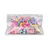 Clipes De Cabelo Mini Coloridos Para Meninas Bebês 30 Peças Cartoon Coelho Coroa De Flores Estrela