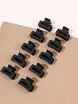 Clipes De Cabelo Pequenos Foscos Para Mulheres, 10 Peças, Clipes Retangulares Em Forma De Flor Para