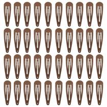 Clipes de Cabelo PIDOUDOU - 40 Unidades, 5cm, Marrom - Para Mulheres