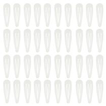 Clipes de cabelo PIDOUDOU Metal Snap 40 unidades brancos para mulheres